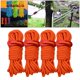 thumbnail image 2 of Juego de 4 Cuerda Paracord Zulema reflectante Guyline Camping tienda toldo Gazebo naranja, 2 of 8