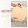 thumbnail image 2 of FENGGUIQU 6pcs Round Dining Table Pad Beige PP Protect Table Elegant Place Mats for Parties, 2 of 6
