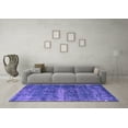 thumbnail image 3 of Ahgly Company Indoor Square Oriental Purple Industrial Area Rugs, 7' Square, 3 of 4