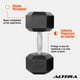 thumbnail image 2 of Mancuerna Hexagonal Altera  Acero Forro de Neopreno 35 Lbs, 2 of 6