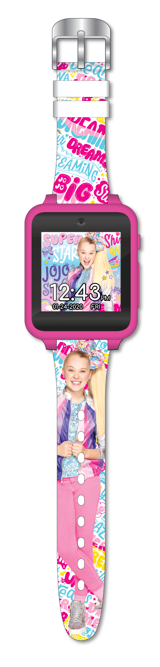 JoJo Siwa Brandclub Jojo Siwa iTime Unisex Child Interactive Smartwatch 40mm JOJ4326LS