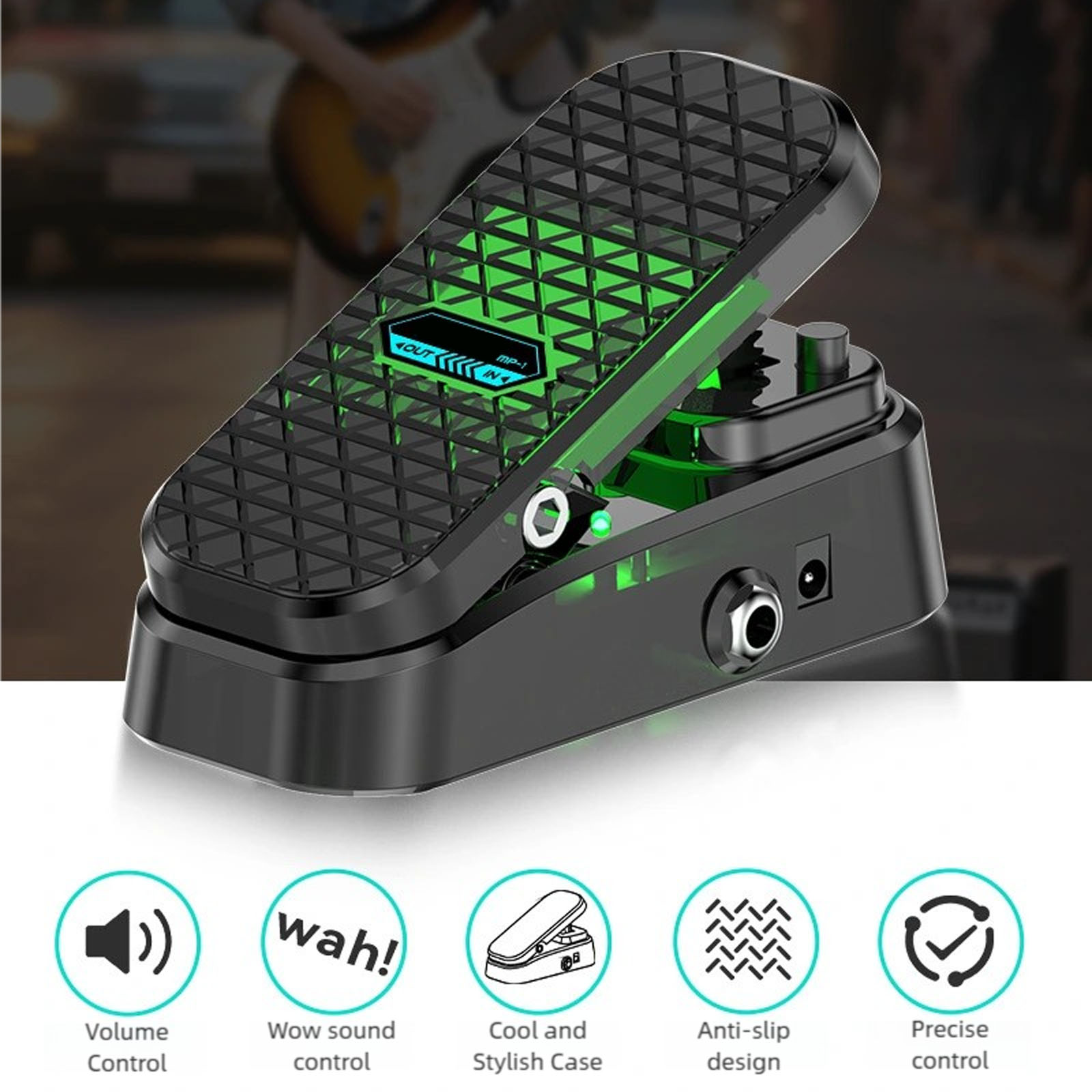 Guitar Amps Effect Pedal Multiple Effects Plastic Construction Small Portable Stompbox Suitable for Musicians Present