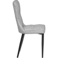 thumbnail image 2 of Sillas Juego Comedor Tapizadas Vinipiel Gris 6 piezas Houzer, 2 of 5