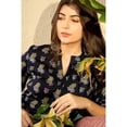 thumbnail image 3 of DWEEP SARA Women’s Navy Blue Cotton Blend Ethnic Motifs Printed Short Kurti / Tunic, XXL, 3 of 9