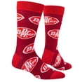 thumbnail image 3 of Cool Socks – Dr Pepper Retro Logo Design – Novelty Crew Sock – Large – Soft Cotton Blend – Fun, 3 of 6