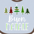 thumbnail image 4 of Inktastic Buon Natale Festive Christmas Trees Boys or Girls Baby Bib, 4 of 4