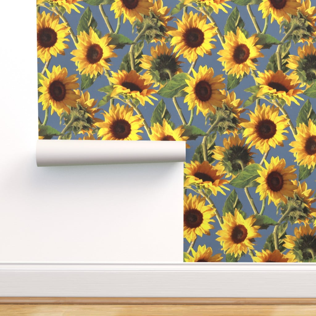 3D Sunflower Painting S3 Wallpaper Mural Self-adhesive Removable Sticker  Kids Pa | eBay