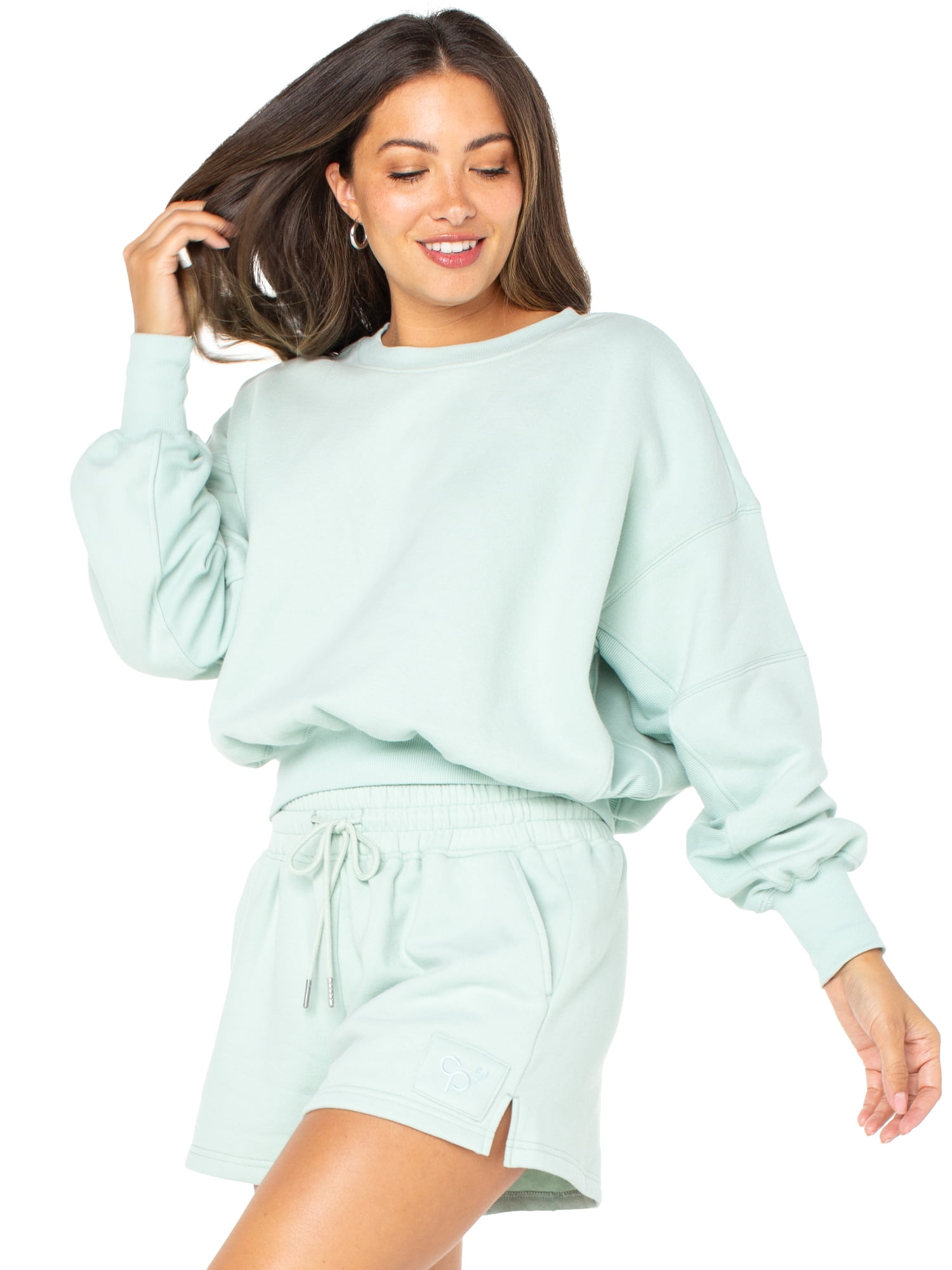 Celebrity Pink Womens Oversized Boyfriend Sweatshirt