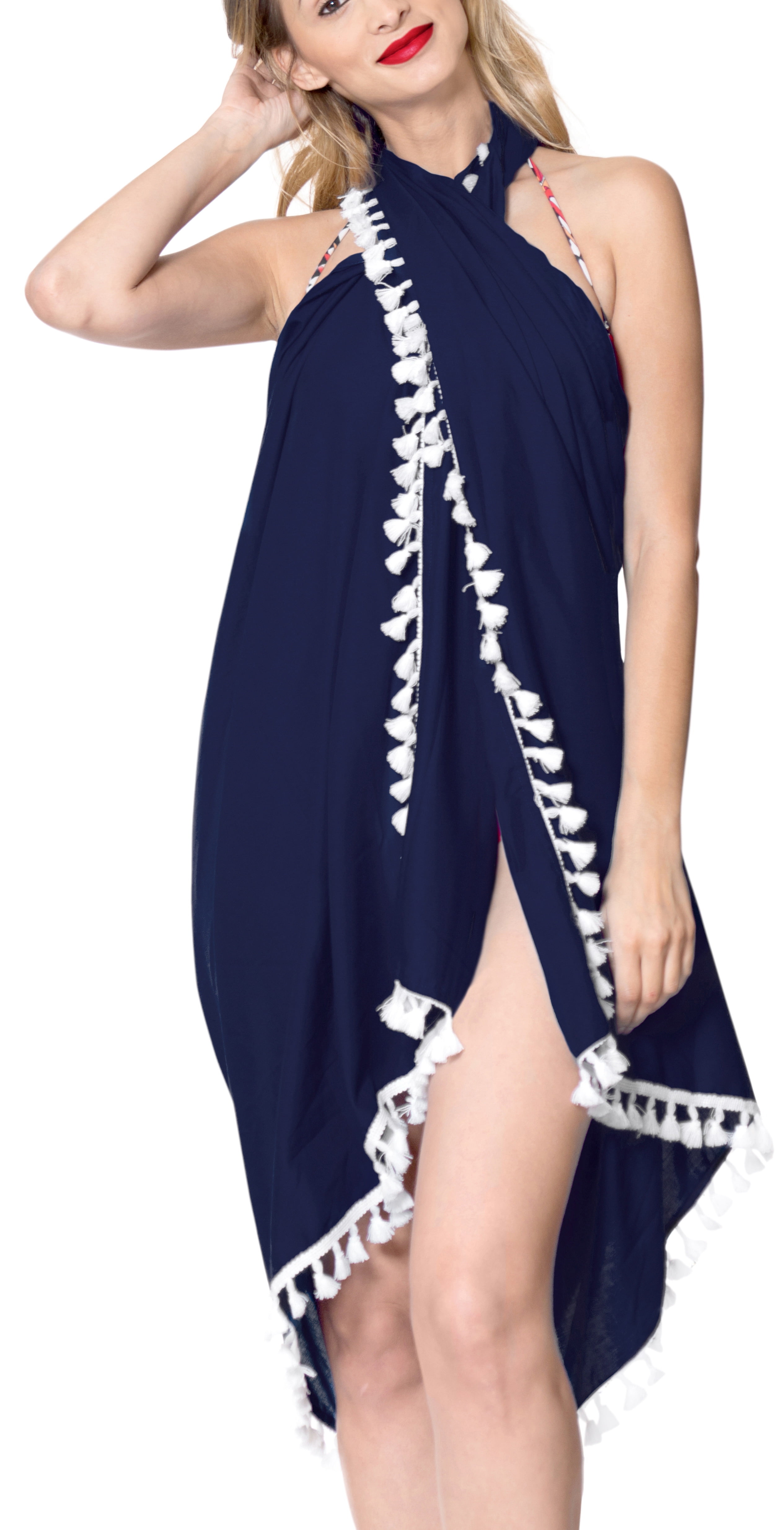 HAPPY BAY HAPPY BAY Women Swimwear Beach Swimsuit Sheer Chiffon