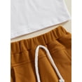 thumbnail image 6 of Bagilaanoe 2pcs Toddler Baby Boy Shorts Set Short Sleeve Letter Print T Shirt Tops + Shorts 6M 12M 18M 24M 3T Kids Casual Summer Clothes, 6 of 8