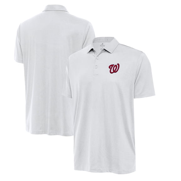 Men's Antigua  White Washington Nationals Eclipse Polo
