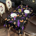 thumbnail image 2 of Halloween Bat Moon Eye Pattern Rectangle Tablecloth 60"x102",Waterproof Polyester Rectangle Table Cloth, Wipeable Spillproof Polyester Tablecloth for Dining, Camping, Indoor and Outdoor, 2 of 6