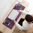 thumbnail image 3 of Pink Curly Pattern&nbsp;mouse Padswaterproofwashable&nbsp;Line Series for Office Home Work GamingmousematRubber Base Mousepad with Stitched Edges 31.5x11.8inches, 3 of 7