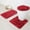 Red, variant on 3PC bath mat RIVER ROCKS