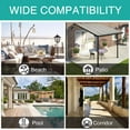 thumbnail image 5 of Pro Space Outdoor Curtains Tab Top (4"Long) Window Curtain 1 Panel, 5 of 6