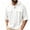 #0333-White, variant on Qiyinn Men's Short-sleeve Hooded Sweatshirt