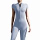 thumbnail image 1 of Mono Deportivo de Larga para Mujer, con Cremallera, Pantalón y Pantalones, Body Ajustado Azul -Corto M, 1 of 7