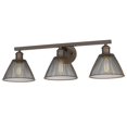thumbnail image 1 of Golden Lighting 0304-BA3 RBZ Carver 3 Light Bath Vanity, Rubbed Bronze, 1 of 1