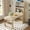 Natural Oak, variant on Compact Buffet with Hutch and Foldable Dining Table, Multifunctional Cupboard with Storage Shelf and Side Hooks, Natural