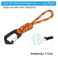 thumbnail image 3 of Uxcell Badge Lanyard 4.7 Inch, Necklace Keychain Cord Metal Clasp Hook Ring Strap for Keys, Camo Orange, 3 of 5