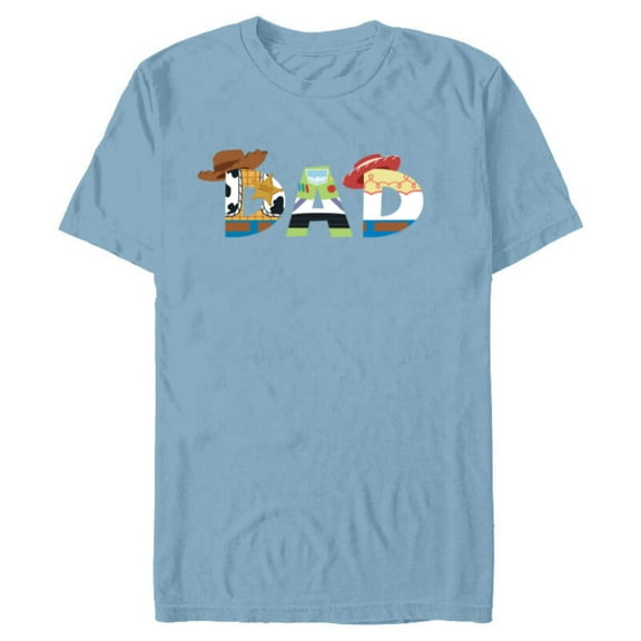 Disney and Pixar’s Toy Story Dad Father’s Day Birthday - Short Sleeve Blended T-Shirt for Adults - Customized-Ocean Blue