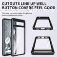 thumbnail image 6 of Black Case for Google Pixel 7a, Shockproof Military Grade Drop Protection, Anti-Fingerprint, Google Pixel 7a Phone Cases with Clear Back & Soft Black Edge Slim Silicone Cover, 6 of 12