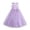 Purple, variant on lnmuld Girls Solid Color Lace Beaded Tulle Long formal Evening Dress Sleeveless Size:13-15 Years