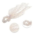 thumbnail image 3 of Unique Bargains 1 Pc Fashion Dots Hair Scrunchies Hair Ties Beige, Purple, 3 of 5
