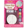 Melissa & Doug Decorate-Your-Own Peace Sign Bank Craft Kit