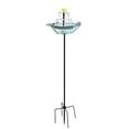 thumbnail image 2 of Solar Powered Bird Bath Fountain, Cascading Outdoor Water Fountain with Solar Pump, Dual Water Flow, for Garden Patio Backyard Lawn, 2 of 6