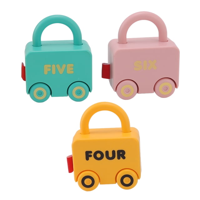 Cerraduras de aprendizaje ANGGREK para niños con forma de coche