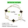 thumbnail image 2 of Women's Jewelry Bracelets, Sparkling Bracelets, Four-Leaf Clover Diamond Bracelets for Women, Fashion, 2 of 5