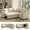 Beige, variant on Hombryzy 61” Sectional Sleeper Sofa Bed, Pull Out Loveseat Couch For Small Space, Sand Brown