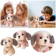 Realistic Teddy Dog Toy for Kids Indoor Outdoor Soft Lamb Puppy Cuddly Companion Educational