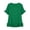 Green, variant on Womens Summer Short Sleeve Tops Trendy Cotton-Blend Boat Neck Ruffle T-Shirt, Casual Loose Solid Color Top