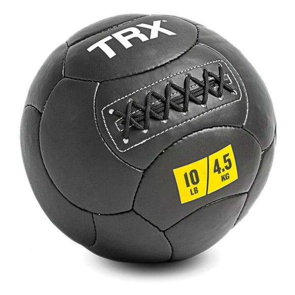 TRX 10 lb Wall Ball Home Gym Strength Training Full Body Equipment, 14"
