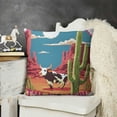 thumbnail image 2 of YINGXI  Neon Moon Rodeo Decor Decorations Throw Pillow Covers case  18x18in, 2 of 5