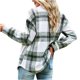 thumbnail image 4 of Puntoco Señoras Invierno Sin Capucha A Cuadros Solapa Camisa De Manga Larga Casual Top Chaqueta Liquidación Puntoco Puntoco-4815, 4 of 5