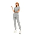thumbnail image 4 of TAIAOJING Women's Jogger Scrub Set Set For hort Sleeve Outdoor Daily Causal, 4 of 9