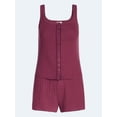 thumbnail image 6 of Joyspun Women's Pointelle Tank Top and Shorts Pajama Set, 2-Piece, Sizes XS-3X, 6 of 6