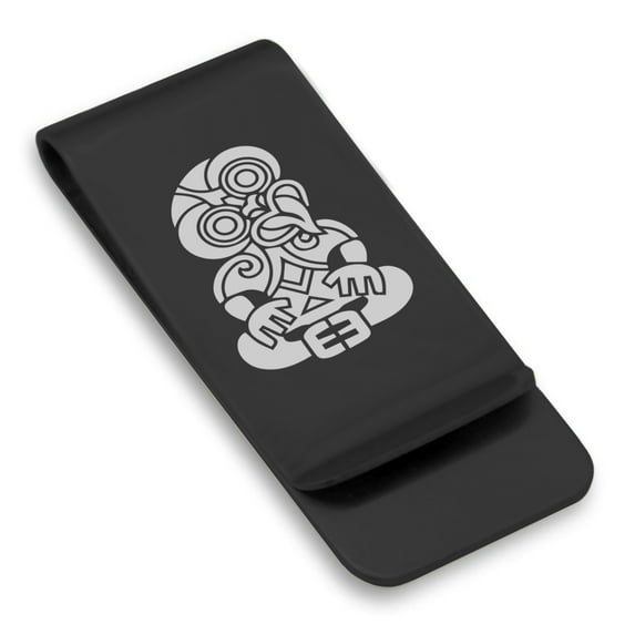 Stainless Steel Hei Tiki Maori Symbol Classic Slim Money Clip Credit Card Holder