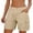 Beige, variant on Women's Lightweight Hiking Cargo Shorts for Running Athletic Camping Travel Golf Water Resistant with Pockets