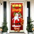 thumbnail image 5 of geerera Santa Christmas Door Decor, Printed Holiday Door Hanger, for Indoor, Outdoor, Front Door, Party, Festive Home Decoration, 5 of 5