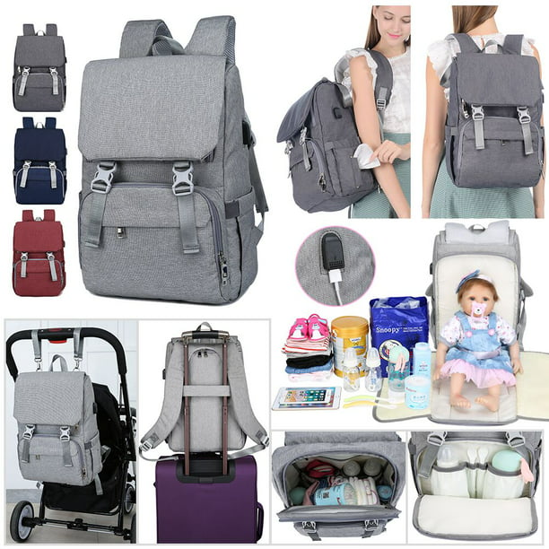 Amerteer Multifunction Diaper Bag Backpack, Waterproof Travel Backpacks ...