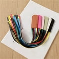 thumbnail image 6 of LAIQIEN Ribbon Bookmarks Leather Bookmarks Creative Book Markers Bible Page Markers with 5 Color Ribbons for Book Reading, 6 of 19