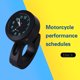 thumbnail image 5 of Reloj Para Manillar De Motocicleta, Montaje En Barra, Se Adapta A Manillares De 7/8" A 1", Esfera Luminosa, Resistente Al Agua, A Prueba De Golpes, Con Soporte Ajustable De, 5 of 7