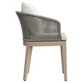 thumbnail image 3 of Sunpan Capri Outdoor Dining Armchair - Drift Brown - Palazzo Cream, 3 of 6