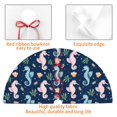 thumbnail image 4 of Yiaed Seahorses And Plants Print Christmas Tree Skirt , Tree SkirtsTree Mat for Christmas Winter Holiday Indoor Decorations-48", 4 of 7
