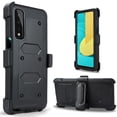 thumbnail image 5 of LG Stylo 7 5G Case, SOGA [TriGuard] Shockproof Rugged Hybrid Armor Case Cover with Belt Clip Holster & Built-in Screen Protector (Black), 5 of 6
