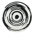 thumbnail image 3 of Unique Loom Braided Chindi Collection Area Rug - Oreo (3' 3" Round Black and White/Ivory), 3 of 6